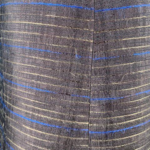 MARNI Size S Brown Blue Tan Silk Stripe A-Line Skirt