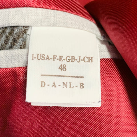BRUNELLO CUCINELLI Size 38 Grey Light Grey Cashmere Double Breasted Sport Coat