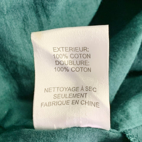SEA NEW YORK Size 2 Green Black Cotton Lace Sleeveless Shift Dress