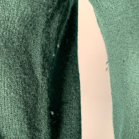 PRADA Taille XL Pull col rond en cachemire tricoté vert forêt
