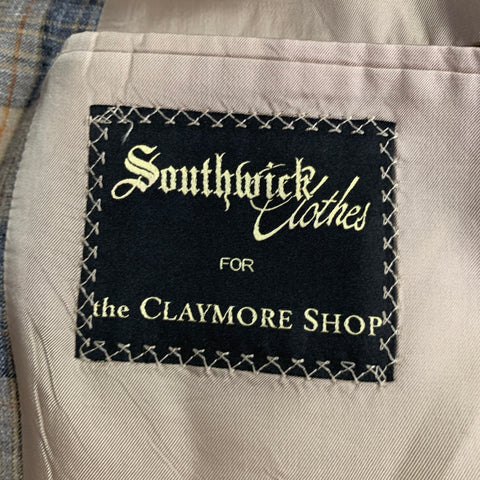 Veste de sport à carreaux gris-beige SOUTHWICK CLOTHES taille 42