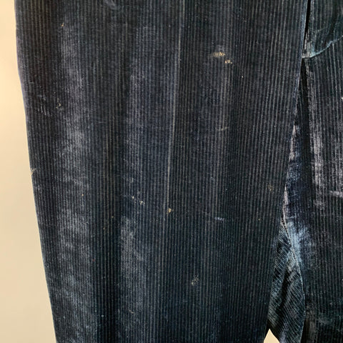 SIES MARJAN Size 34 Navy Corduroy Silk Cotton Zip Fly Casual Pants