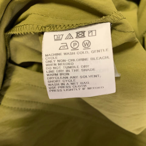 ISSEY MIYAKE Size M Green Polyester Trench Jacket