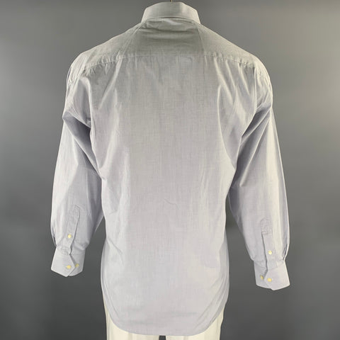 CHRISTIAN DIOR Size XL Grey Heather Cotton Vintage Long Sleeve Shirt