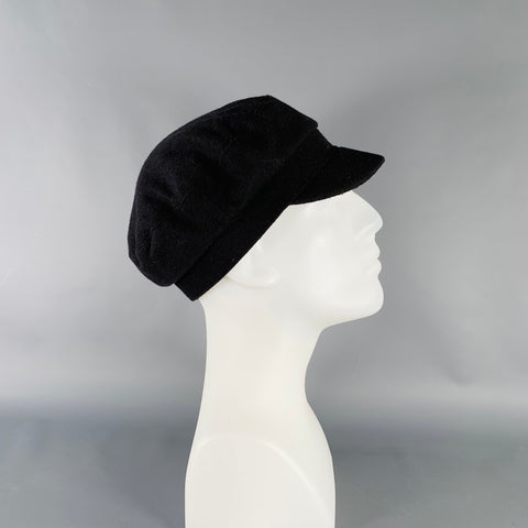 POLO by RALPH LAUREN Size S/M Black Wool Blend Newsboy Hat