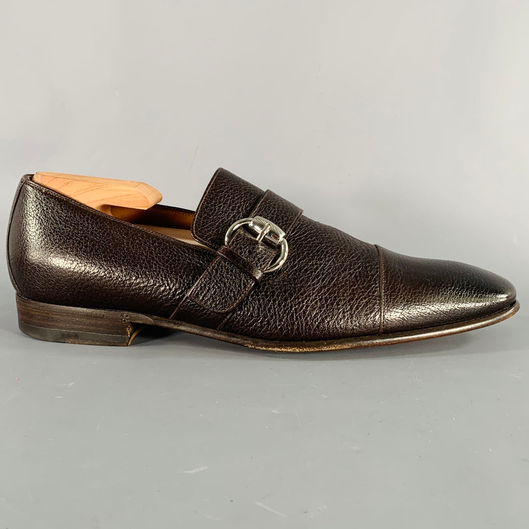 GUCCI Size 8 Brown Leather Buckle Loafers – Sui Generis  display picture 1
