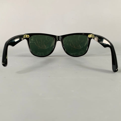 RAY-BAN 1980s Rare Wayfarer II Black Acetate Sunglasses