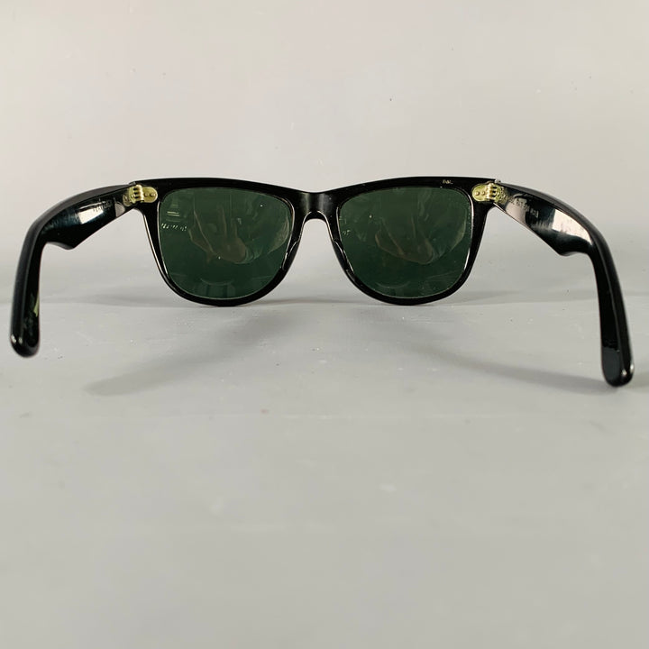 RAY-BAN 1980s Rare Wayfarer II Black Acetate Sunglasses