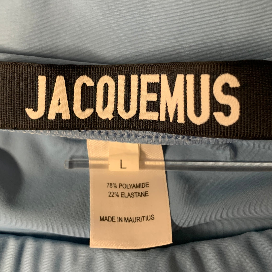 JACQUEMUS Size L Light Blue Polyamide Elastane Swim Brief