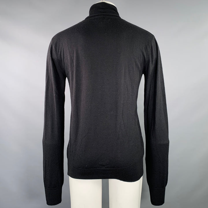 VIKTOR & ROLF Size M Black Jersey Turtleneck Pullover