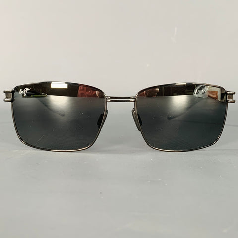 MAUI JIM Cove Park Black Acetate Metal Polarized Sunglasses