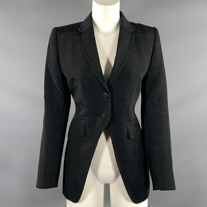 DRIES VAN NOTEN Size M Black Rayon cotton polyamide Jacket Indoor Blazer