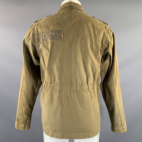 PRPS Size M Green Olive Wash Cotton Military Jacket