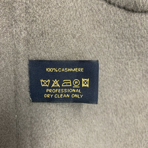 LORO PIANA Size M Grey Taupe Cashmere Shawl Collar Jacket