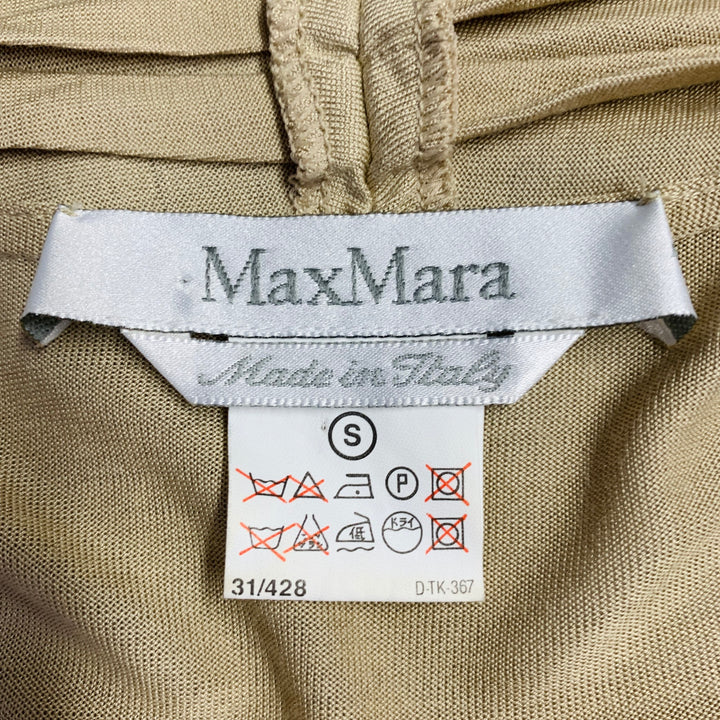 MAX MARA Size S Beige Rayon Silk Wrap Cardigan