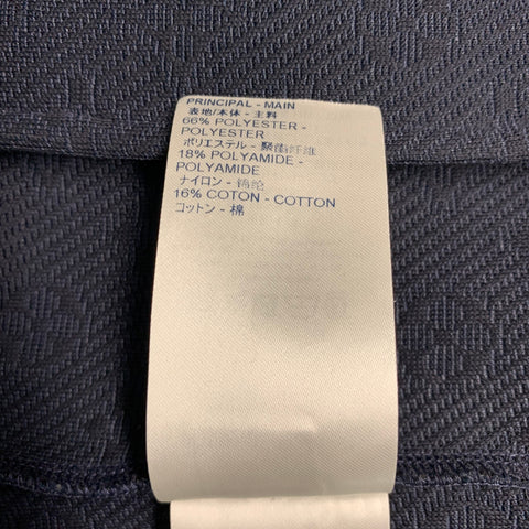 LOUIS VUITTON Size M -Technical Tracksuit- Navy Monogram Zip Up Tracksuit