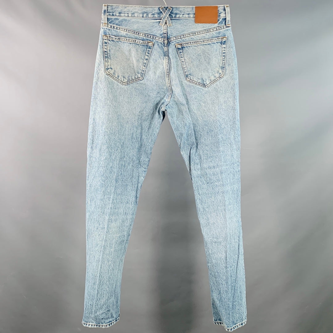 ALEX MILL Size 31 Light Blue Cotton Denim Twill Straight Button Fly Jeans