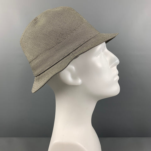 AIGLE Size S Grey Houndstooth GORE-TEX Fedora Hat