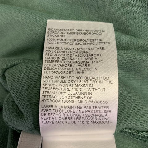 BOTTEGA VENETA Size XL Green Cotton Crew Neck T-shirt