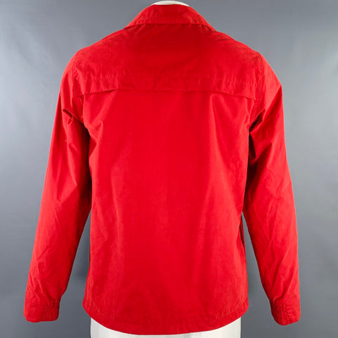 SCOTCH AND SODA Size L Red Polyester Blend Zip Up Jacket