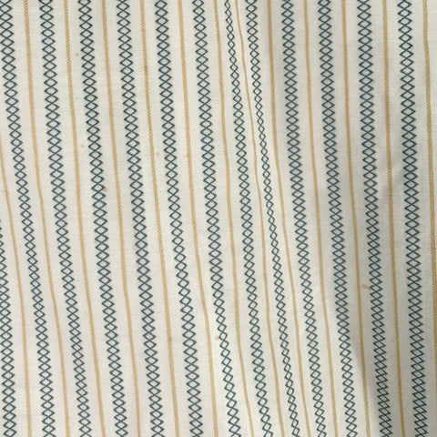 VIVIENNE WESTWOOD Size 38 White Blue Yellow Stripe Cotton Casual Pants