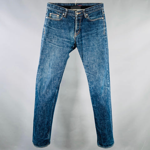 KICKING MULE WORKSHOP Size 31 Indigo Cotton Button Fly Jeans