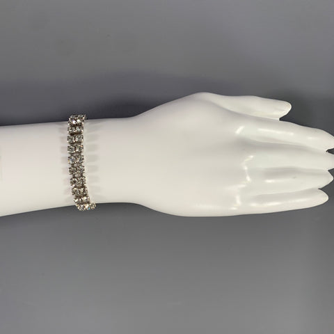 NO BRAND Clear Silver Rhinestones Bracelet