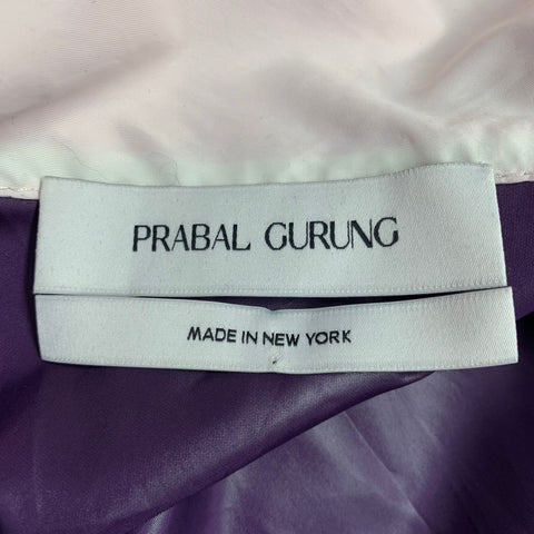 PRABAL GURUNG Size M Purple Orange Pink Color Block Nylon Jacket