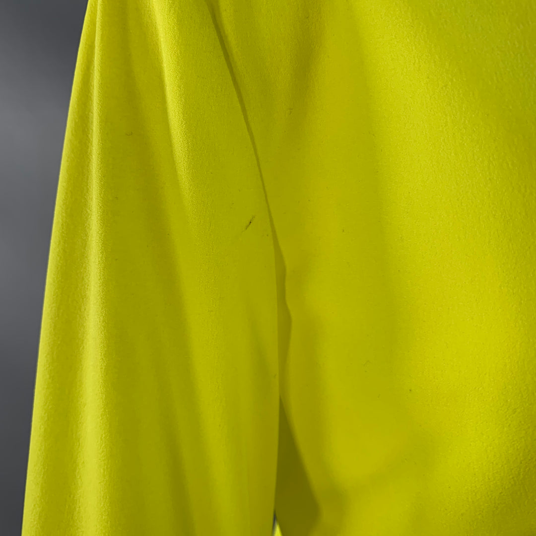 NORMA KAMALI Size S Yellow Neon Polyester Crew Neck Casual Top