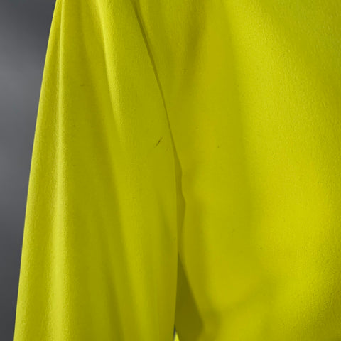NORMA KAMALI Size S Yellow Neon Polyester Crew Neck Casual Top