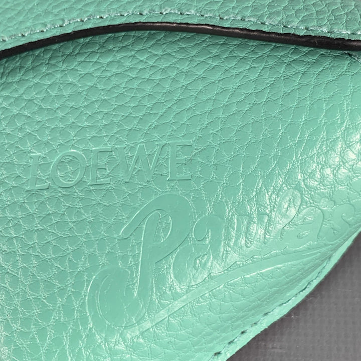 LOEWE x PAULA'S IBIZA Black Dark Green Color Block Acetate Sunglasses