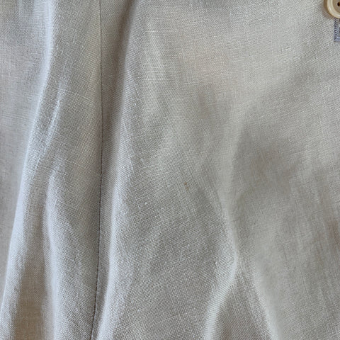 RALPH LAUREN Size 30 Beige Linen Flat Front Dress Pants