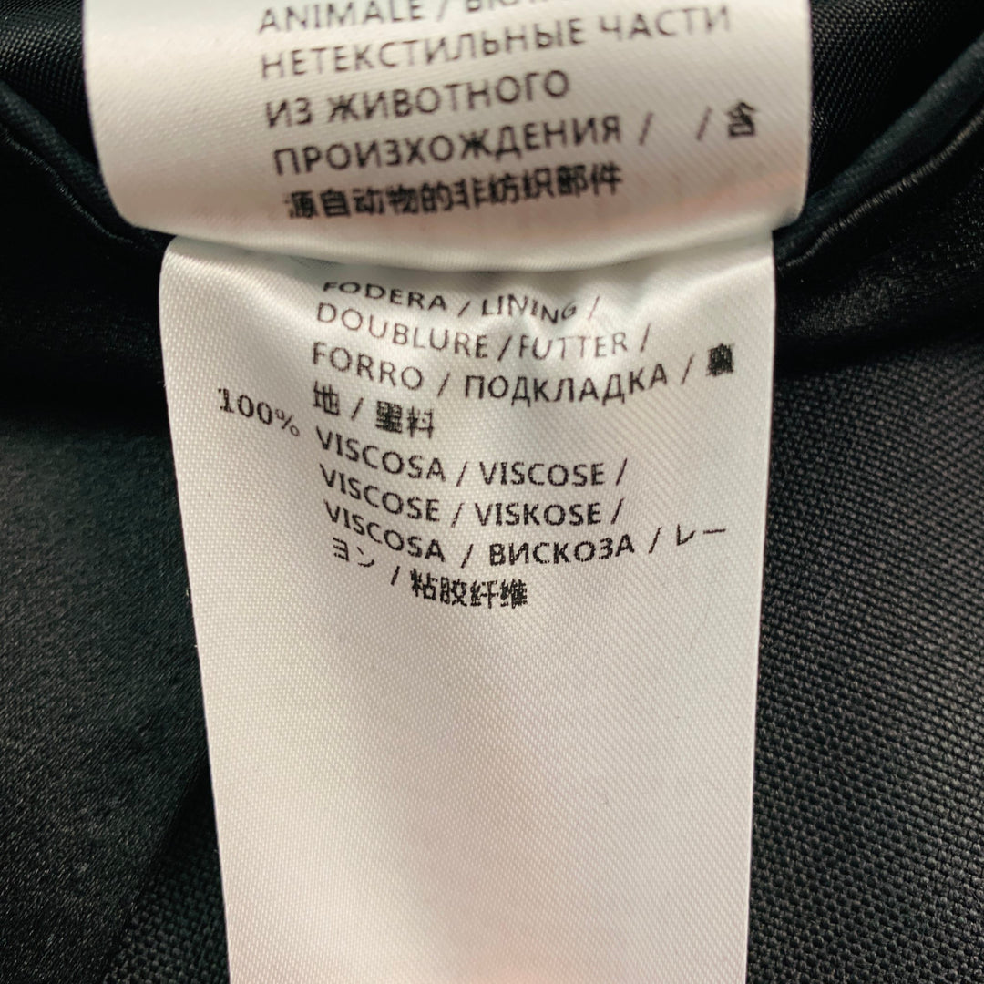 ALEXANDER MCQUEEN Size 38 Black Studded Wool Mohair Sport Coat