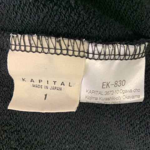 KAPITAL Size S Black Yellow Cotton Snaps Jacket