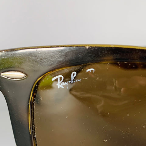 RAY-BAN Folding Wayfarer Brown Acetate Sunglasses