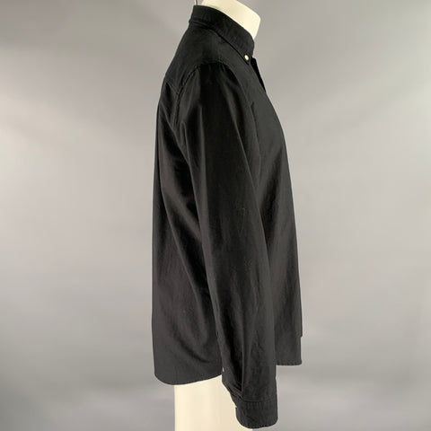 FRANK & OAK Size M Black Cotton Button Down Long Sleeve Oxford Shirt