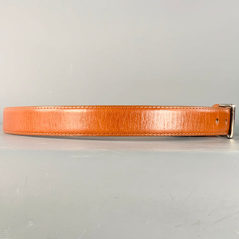 ALDEN Size 32 Brown Silver Leather Belt