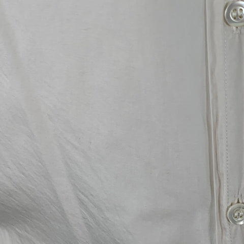 MAISON MARGIELA Size 39 White Cotton Curved Cutaway Long Sleeve Shirt