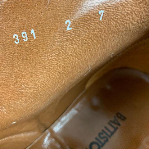 BATTISTONI Size 7 Camel Suede Lace Up Boots