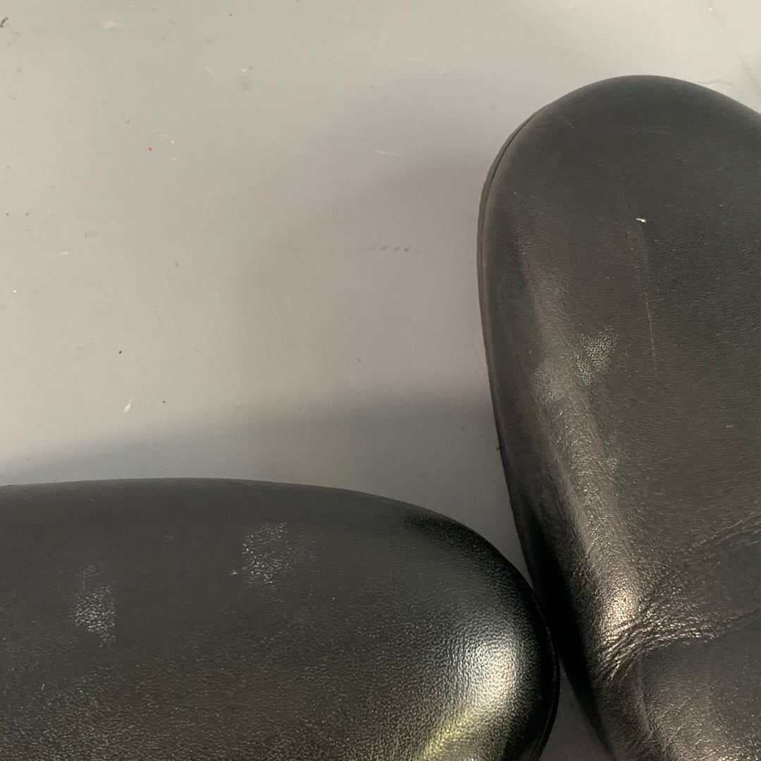 3DM LIFESTYLE Size 11 Venetian Black Calfskin Leather Slip On Loafers