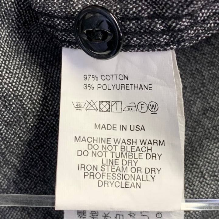 ENGINEERED GARMENTS Size L Grey Heather Cotton Two Pockets Long Sleeve Shirt