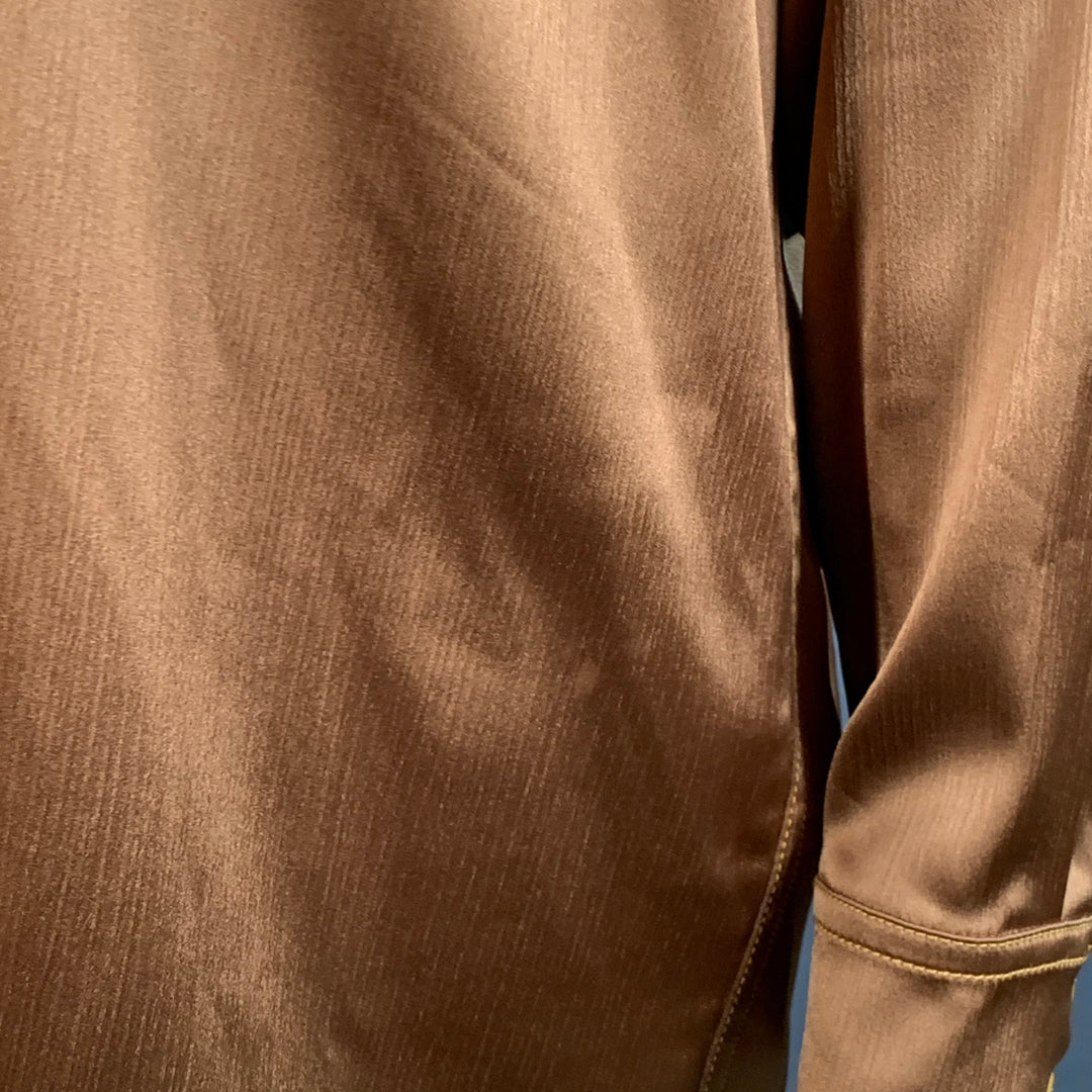 SIES MARJAN Size M/L Gold Viscose Blend Button Down Collar Shirt