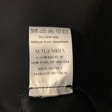ALTUZARRA Size M Gold Black Polyester Metallic Tank top Dress Top