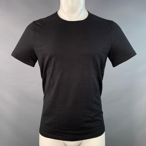 JOHN VARVATOS Size M Black Cotton Jersey Short Sleeve T-shirt