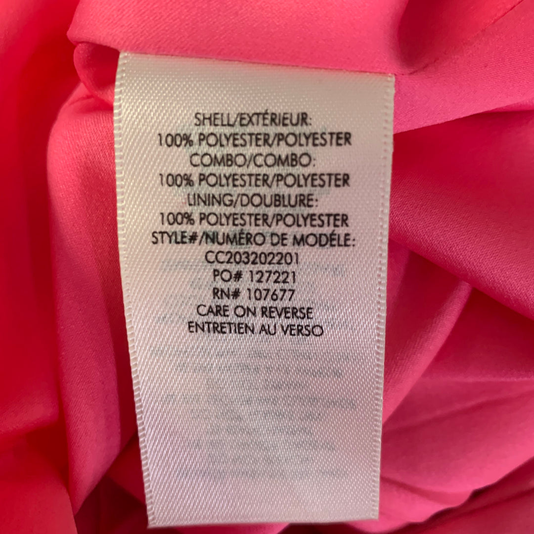 ALICE + OLIVIA Size 4 Pink Polyester Peak Lapel Jacket
