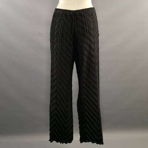 VANITE COUTURE Size One Size Black Polyester & Spandex Pleated Set