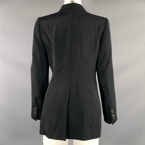 DRIES VAN NOTEN Size M Black Rayon cotton polyamide Jacket Indoor Blazer
