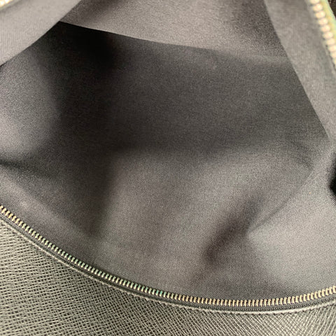 LOUIS VUITTON -Taiga Dersou- Black Dark Green Nylon Leather Messenger Bag