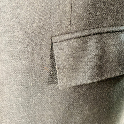 RALPH LAUREN Size 38 Regular Grey Black Woven Wool Notch Lapel Sport Coat