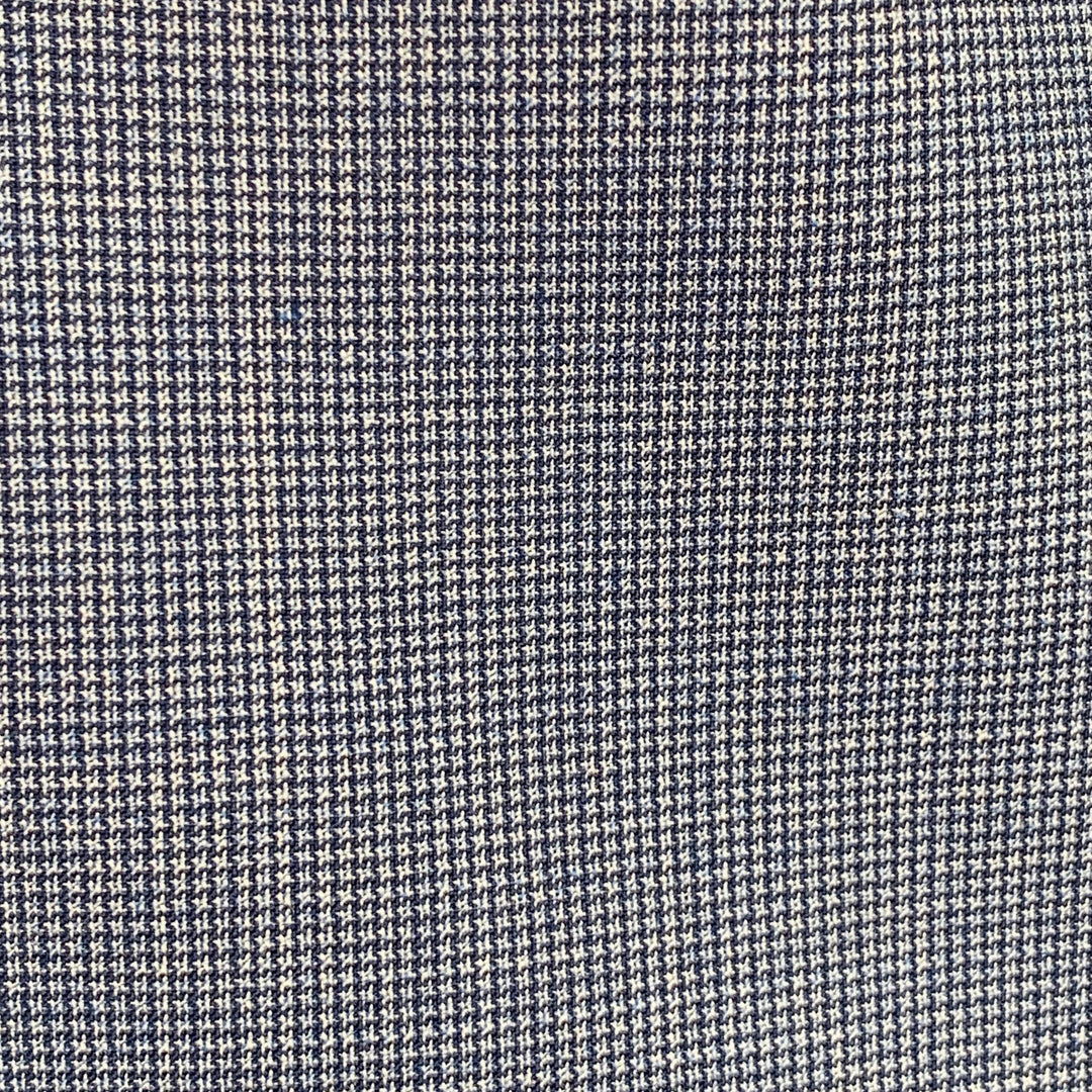 HUGO BOSS Size 40 Blue Houndstooth Virgin Wool Single Breasted Notch Lapel Suit